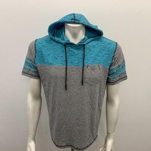 Projek Hooded T Shirt Men’s Size Large Blue Gray S